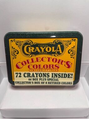 Vintage 1991 Crayola Collector’s Colors Limited Edition Tin Retired Sealed NEW